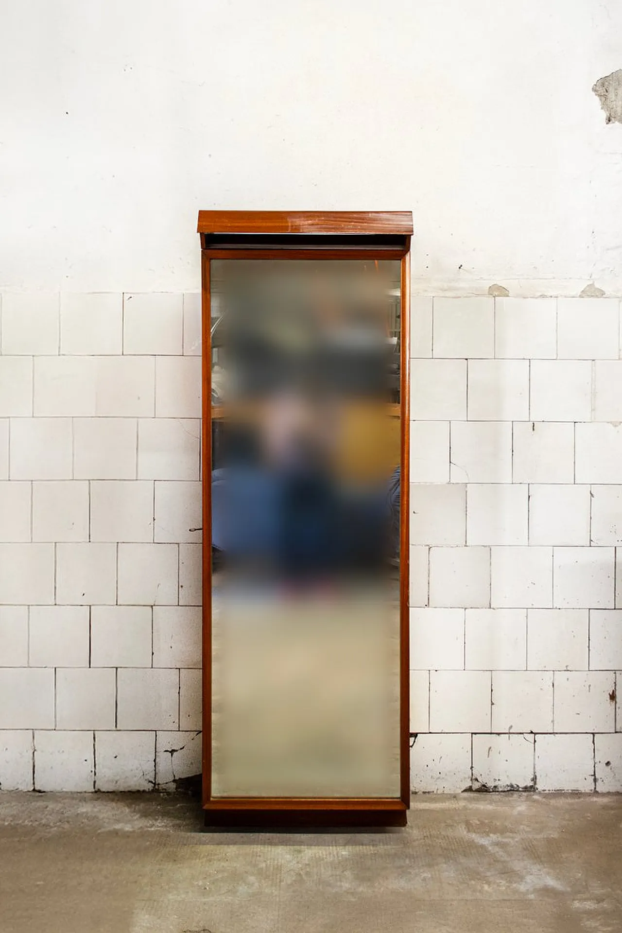 Specchio da ingresso in teak, anni '50 1