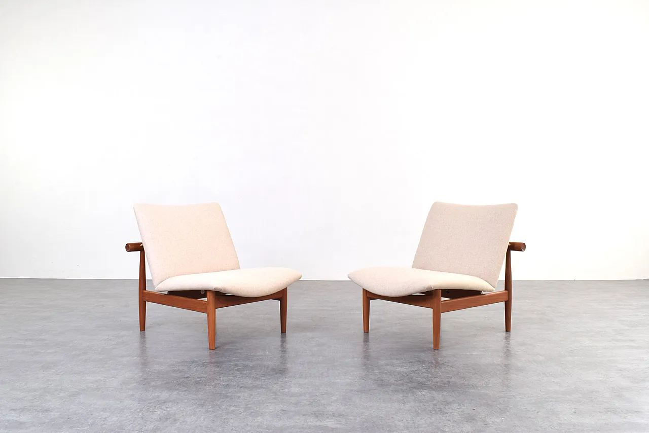 Model FD 137/1 Japan Lounge Chairs by Finn Juhl for France & Søn, 1960 1