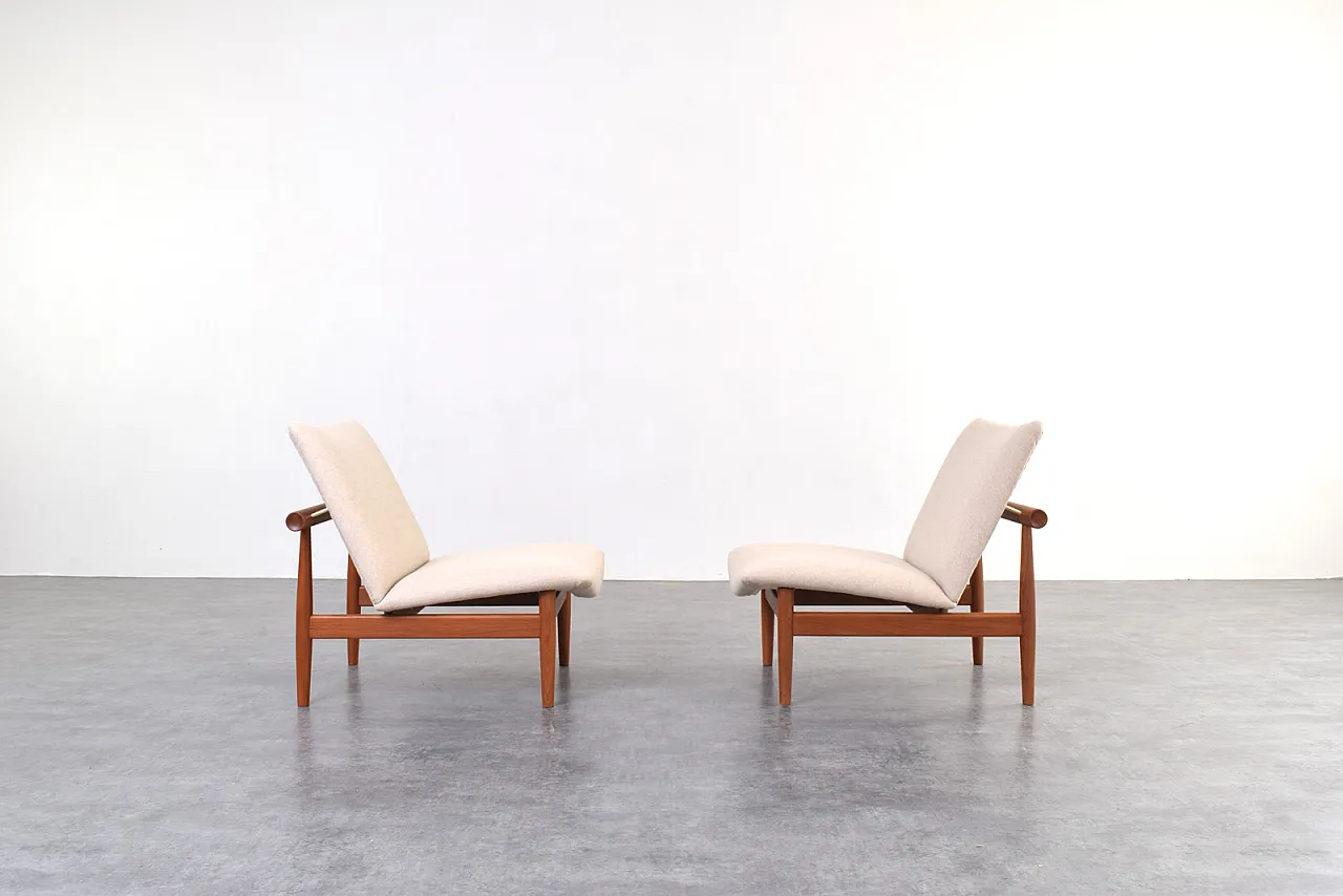 Model FD 137/1 Japan Lounge Chairs by Finn Juhl for France & Søn, 1960 2