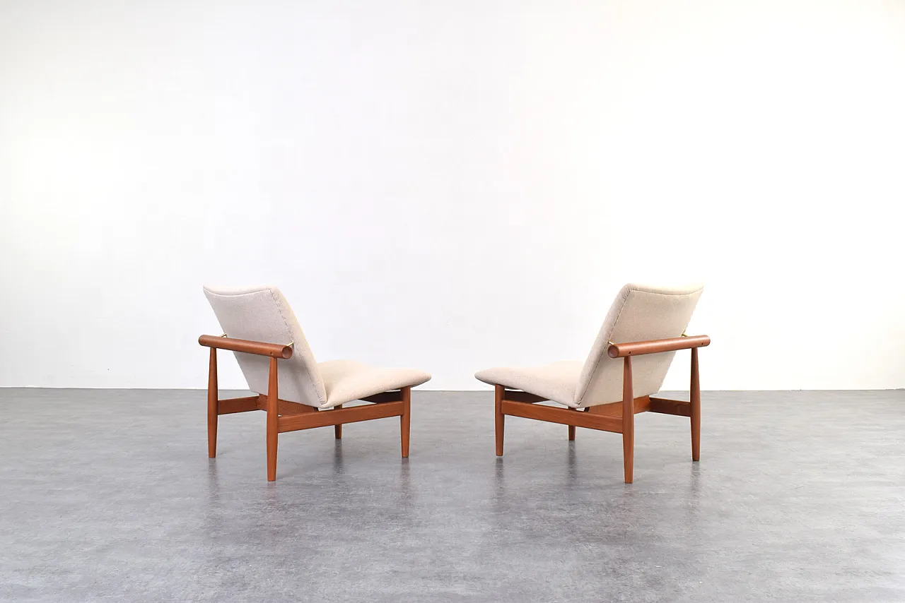 Model FD 137/1 Japan Lounge Chairs by Finn Juhl for France & Søn, 1960 4