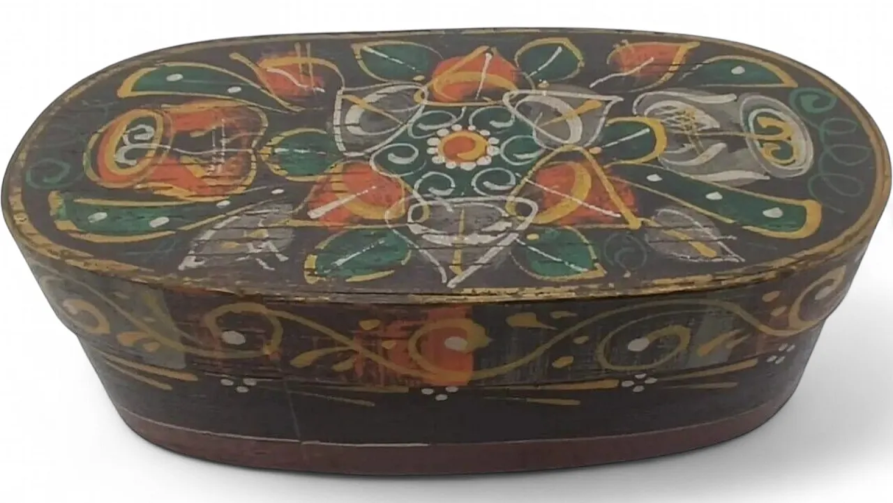 Scatola in faggio curvato e sottofondo in abete, '800 9