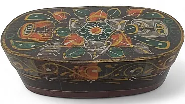 Scatola in faggio curvato e sottofondo in abete, '800