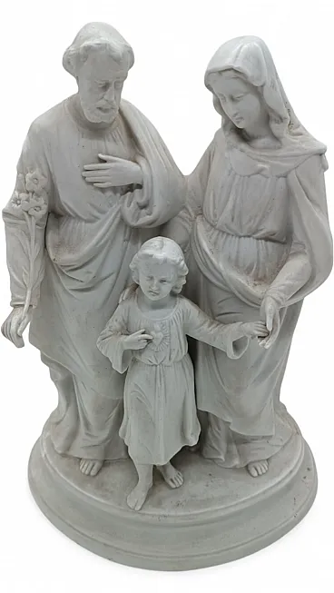 Sacra famiglia in porcellana bisquit, primi '900