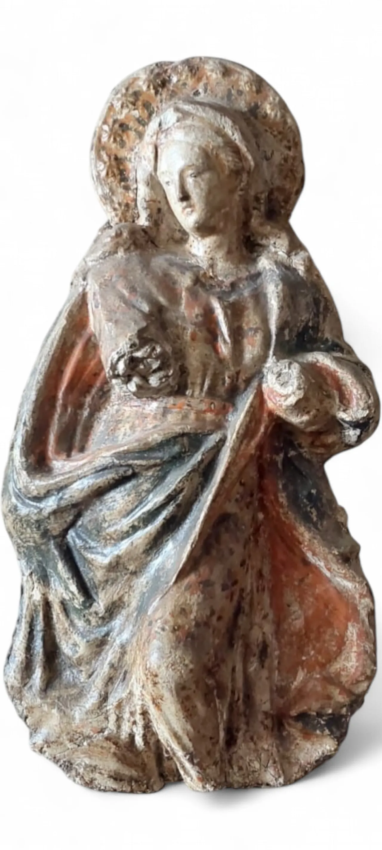 Madonna in high relief in stucco and papier-mâché, early 18th century 9