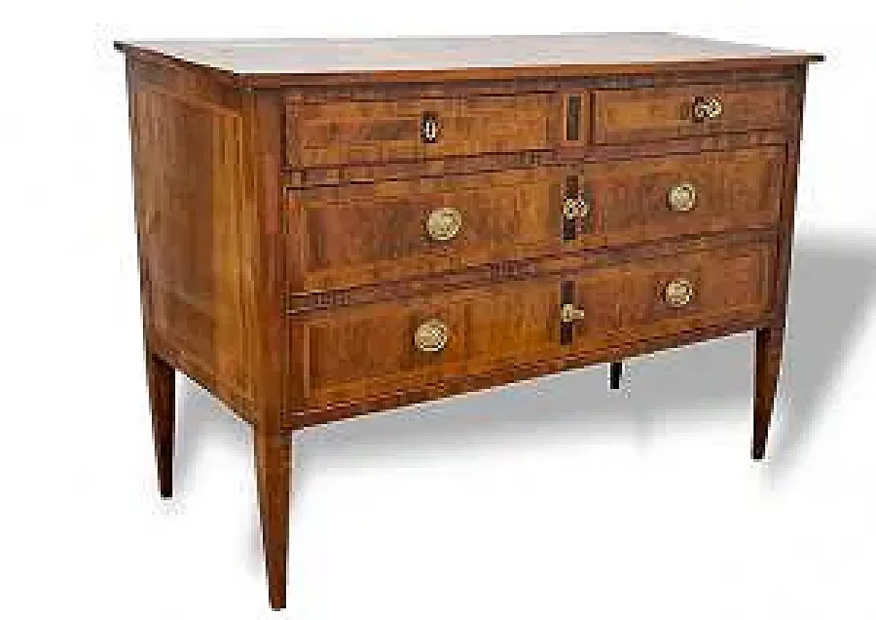 Louis XVI style wooden chest of drawers, 17th century 3