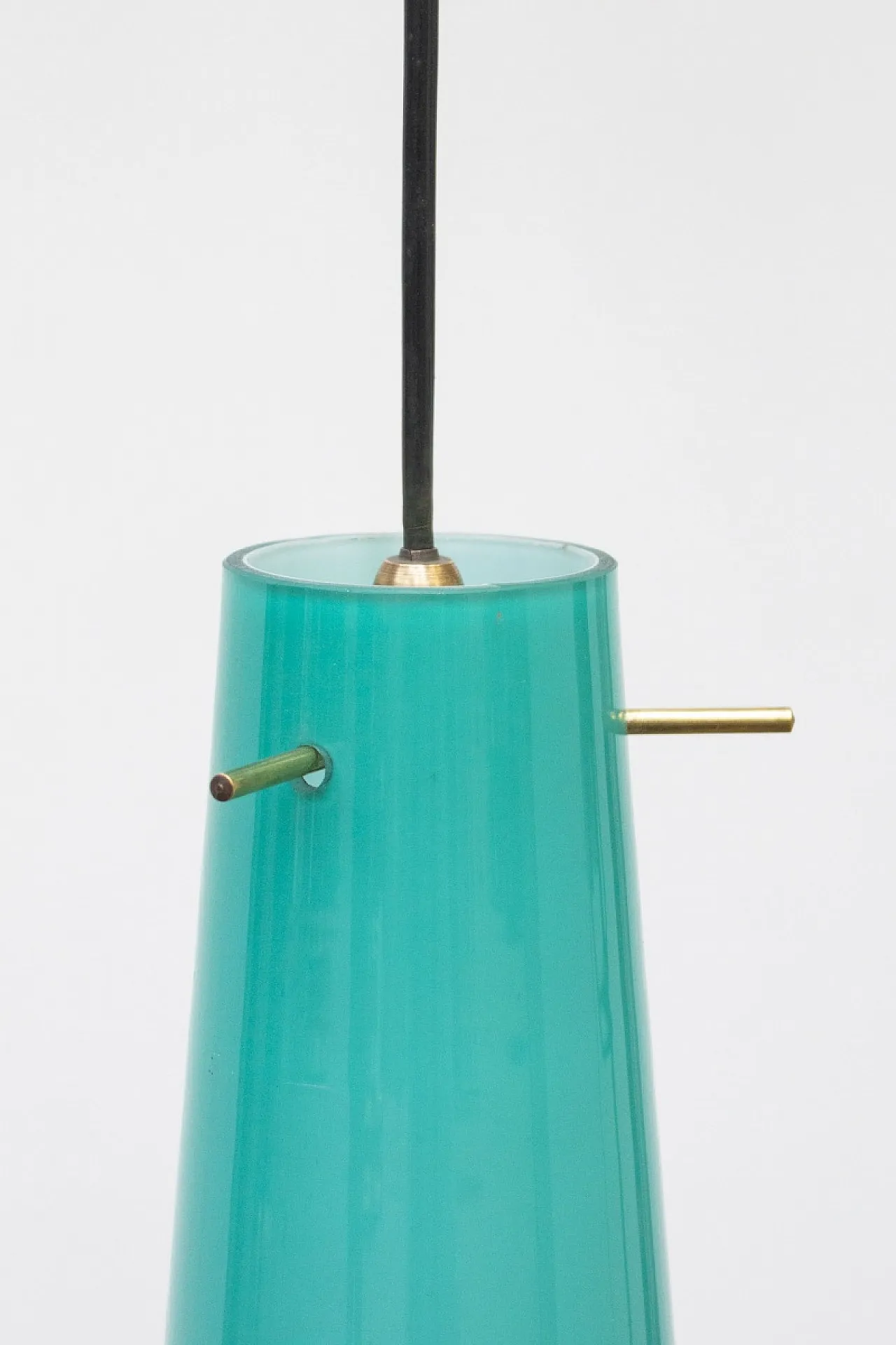 Lampadario in vetro di Murano incamiciato di Vistosi, fine '900 3