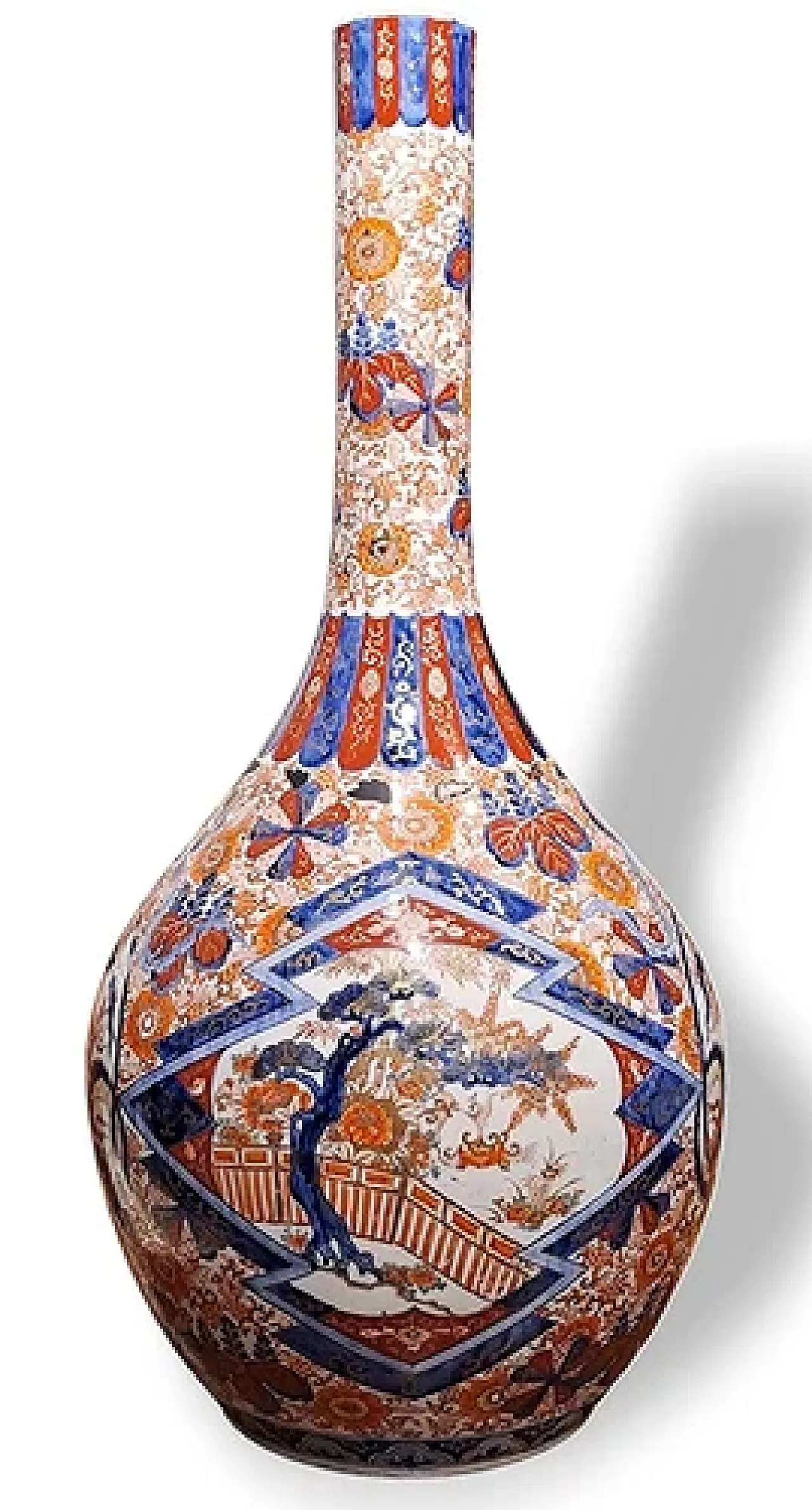 Imari porcelain bottle vase, late 19th century 1