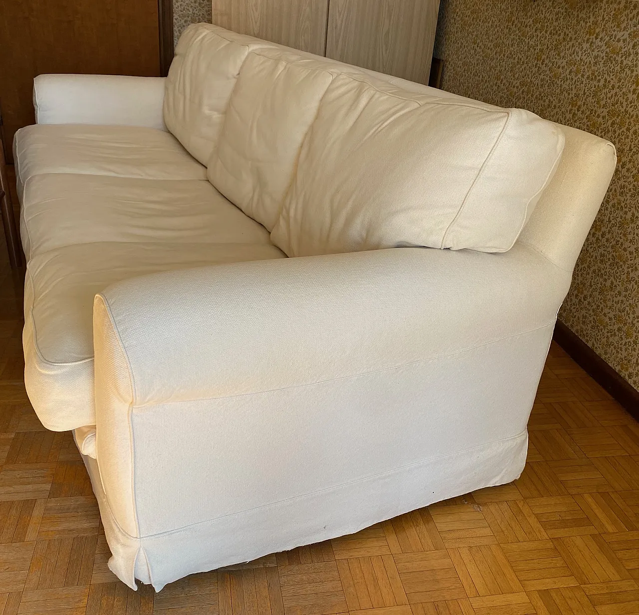 3 seater sofa Fabric Cat. H Natural Indo by Moroso, 2000s 3