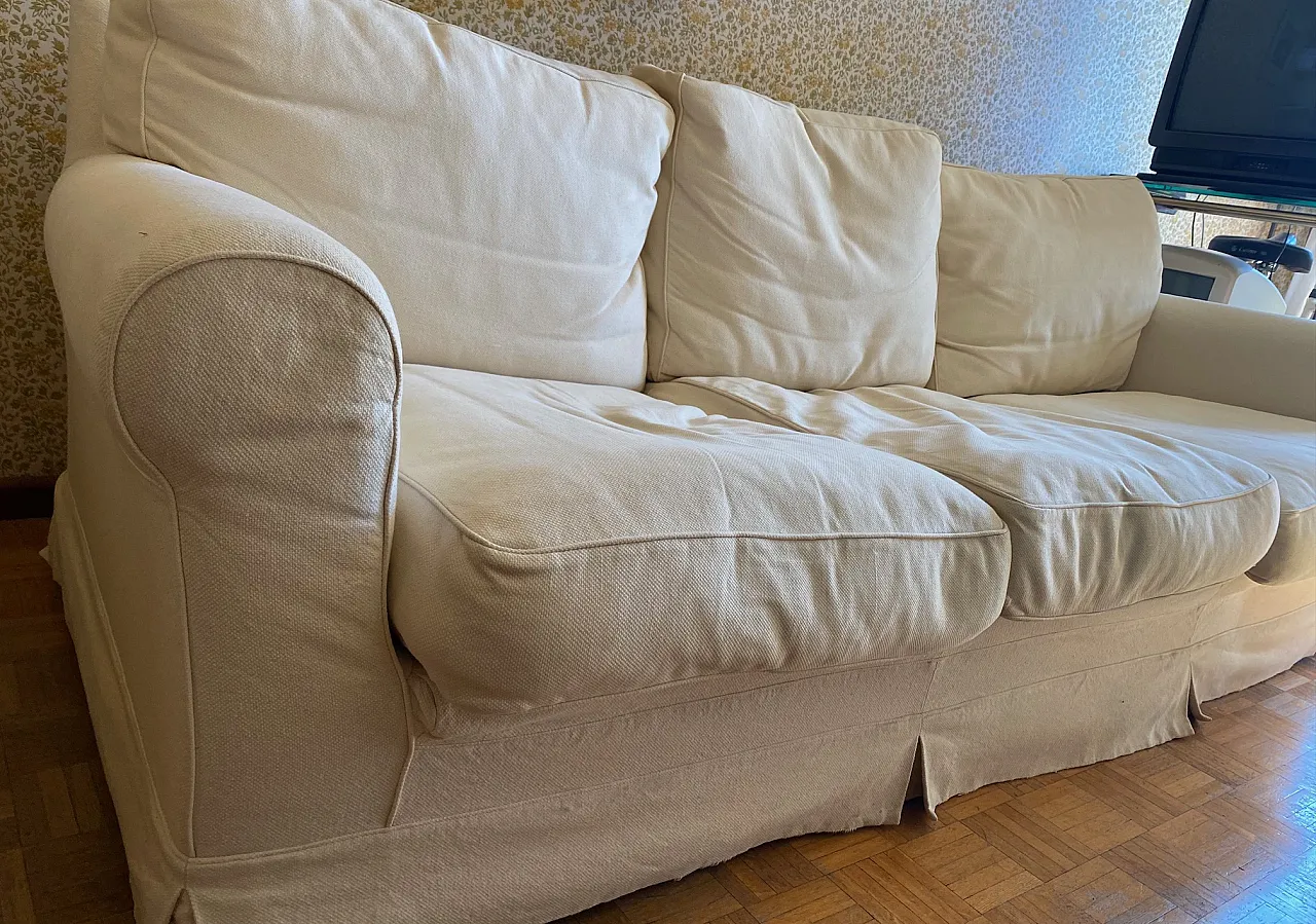 3 seater sofa Fabric Cat. H Natural Indo by Moroso, 2000s 4