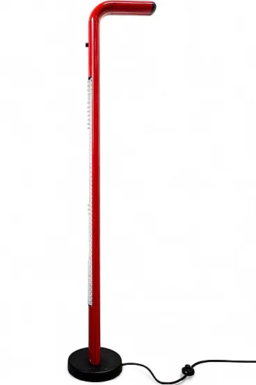 Halogen and neon cast aluminum lamp, 1970s