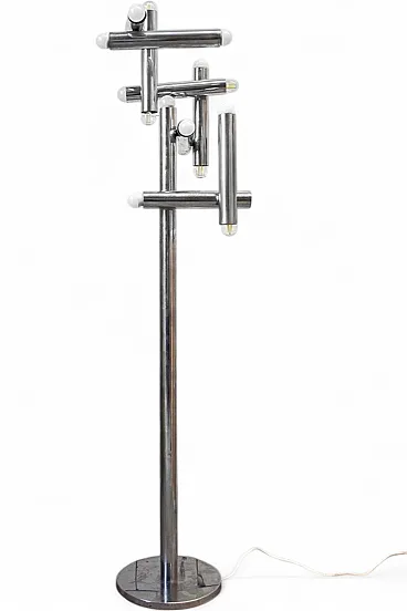 17-Light floor lamp by Goffredo Reggiani, 1970s