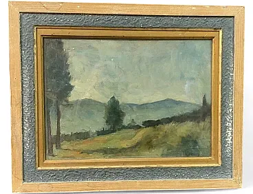 Ennio Cocchi, painted on two sides oil on canvas, 20th century