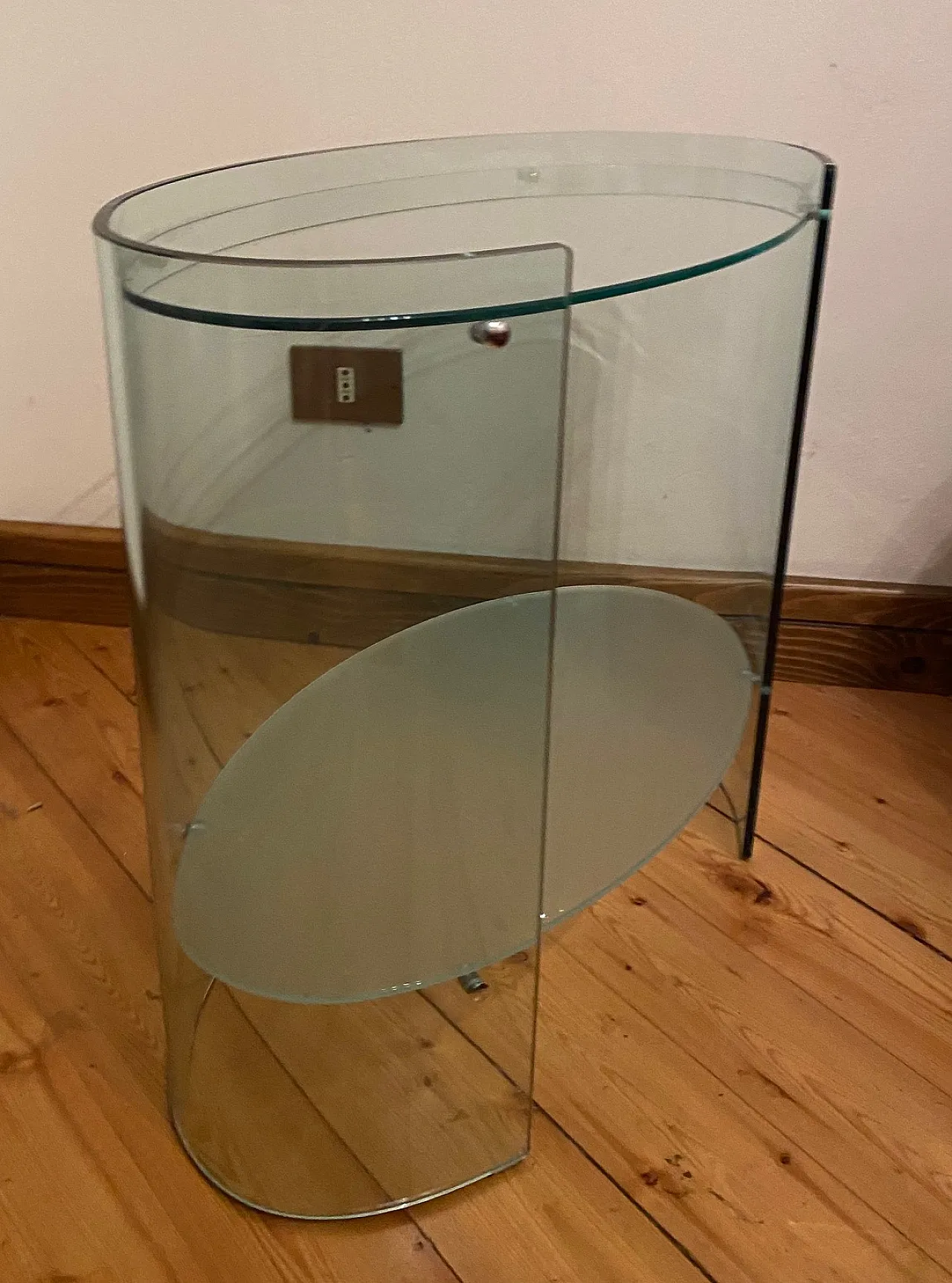 Pair of Pitti elliptical bedside tables, 90s 2