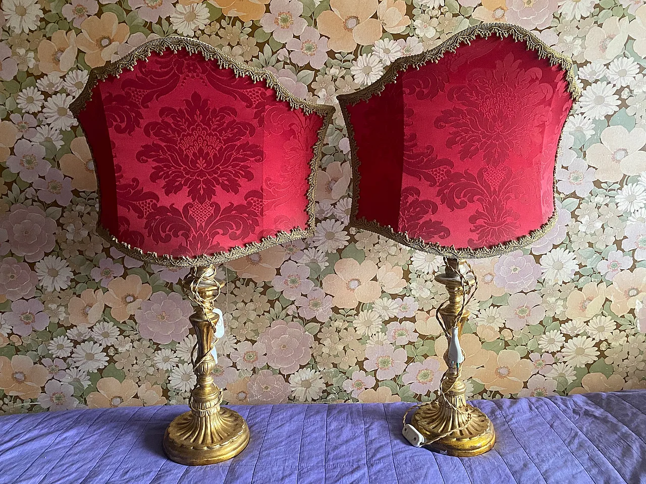 Pair of lights from two candelabras, 19th century 1