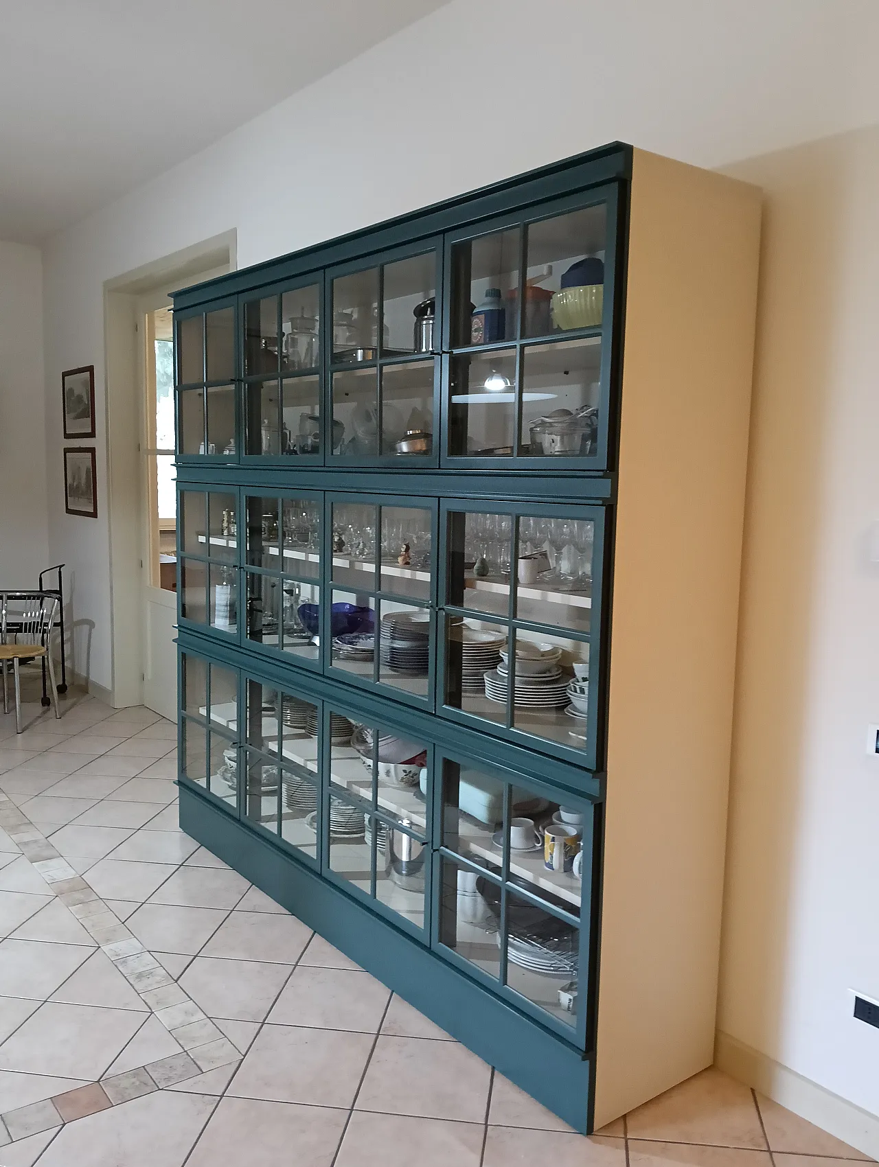 Glass cabinet mod. Steamer by Molteni, 90s 3