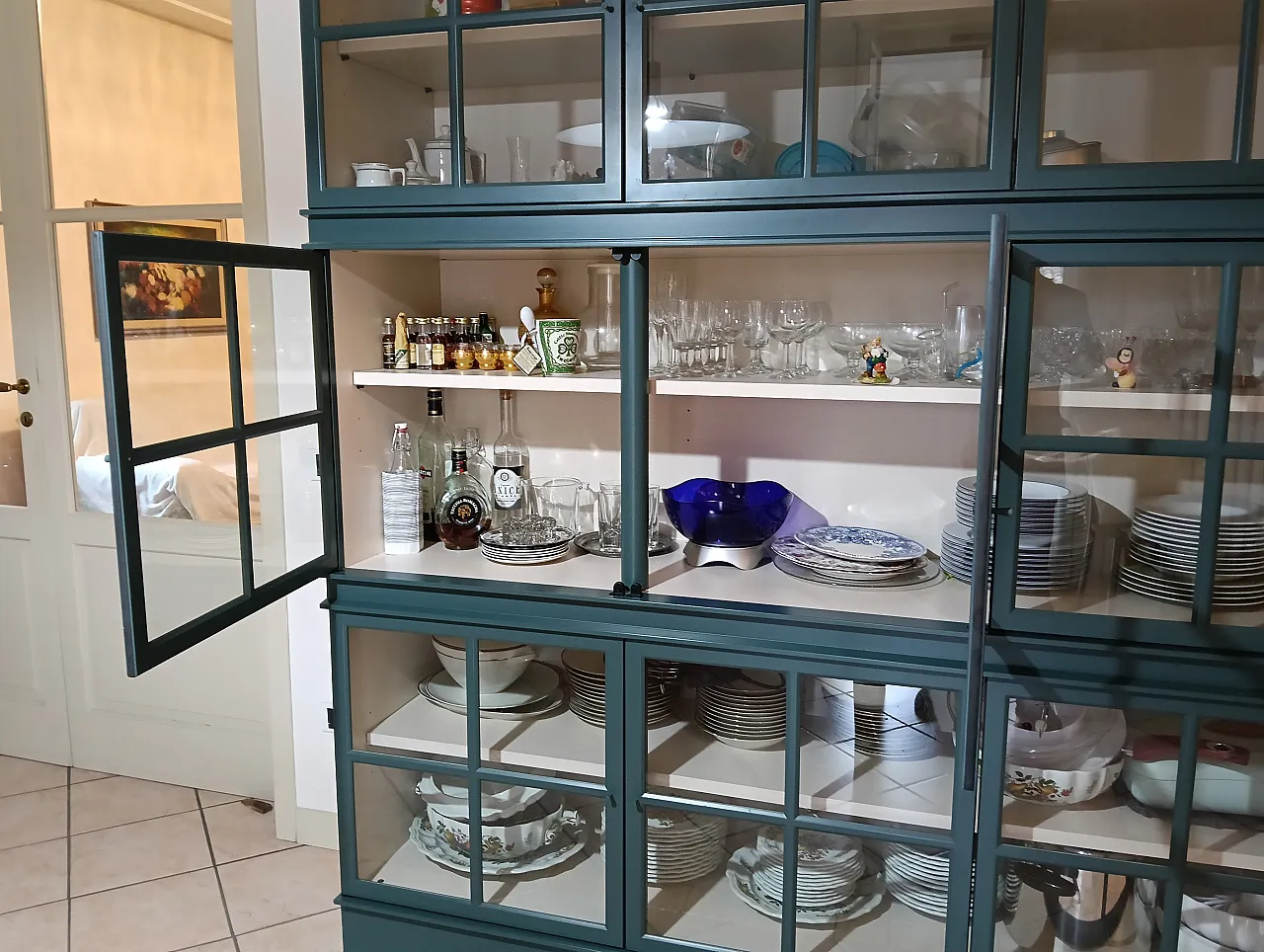 Glass cabinet mod. Steamer by Molteni, 90s 6