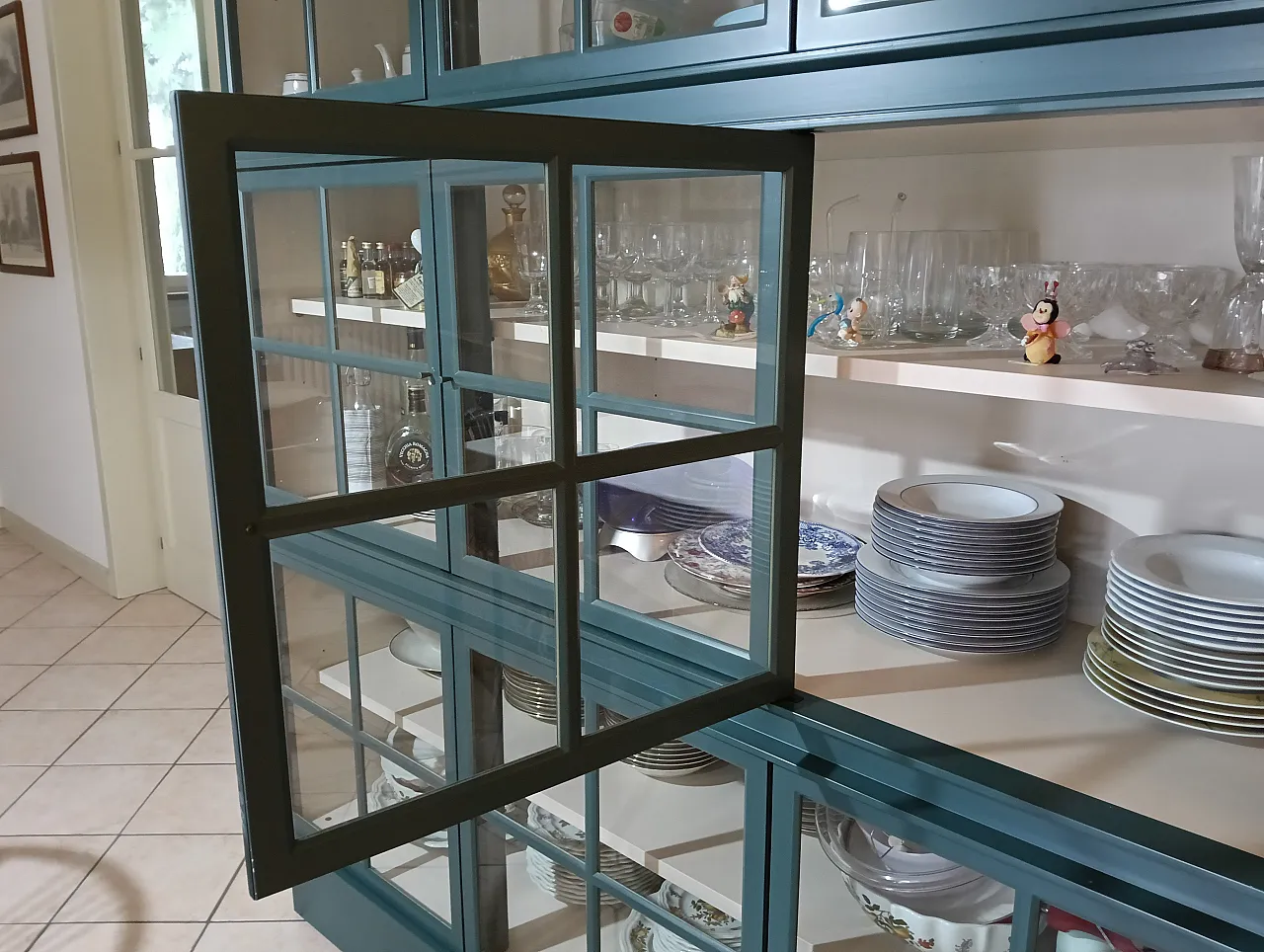 Glass cabinet mod. Steamer by Molteni, 90s 12