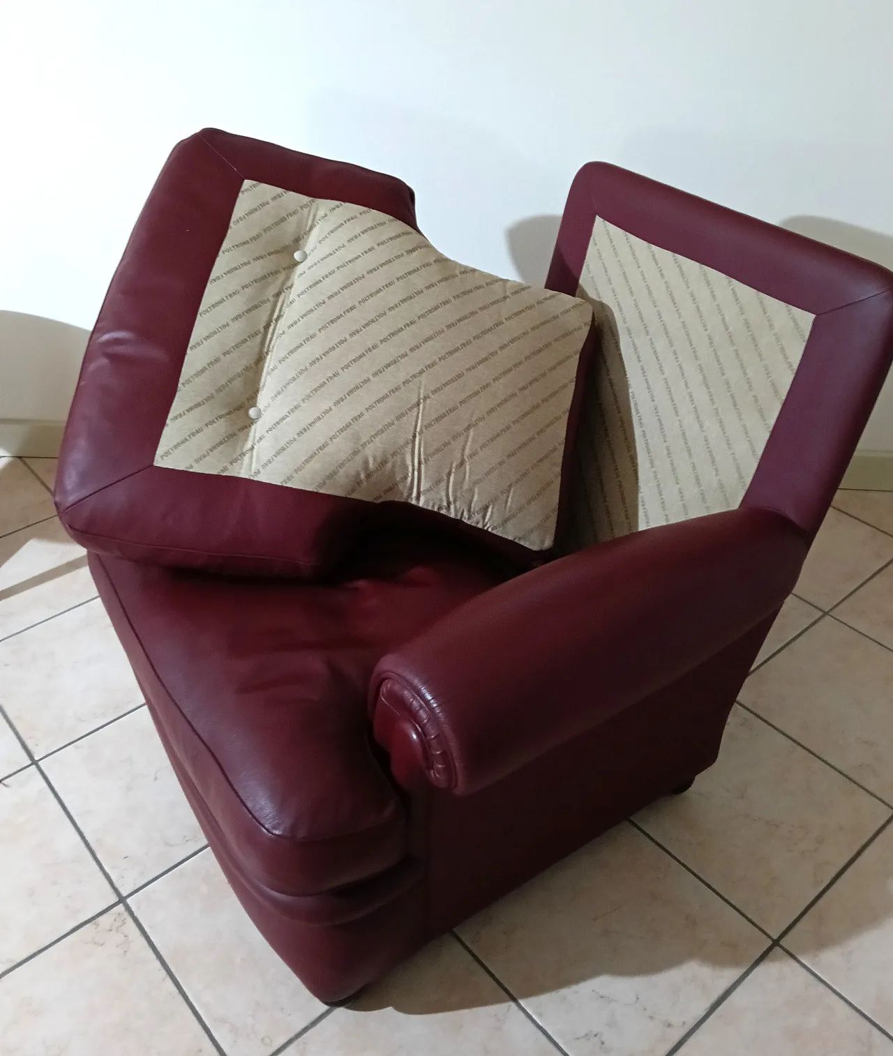 Armchair, mod. Dream by Poltrona Frau, 90s 7
