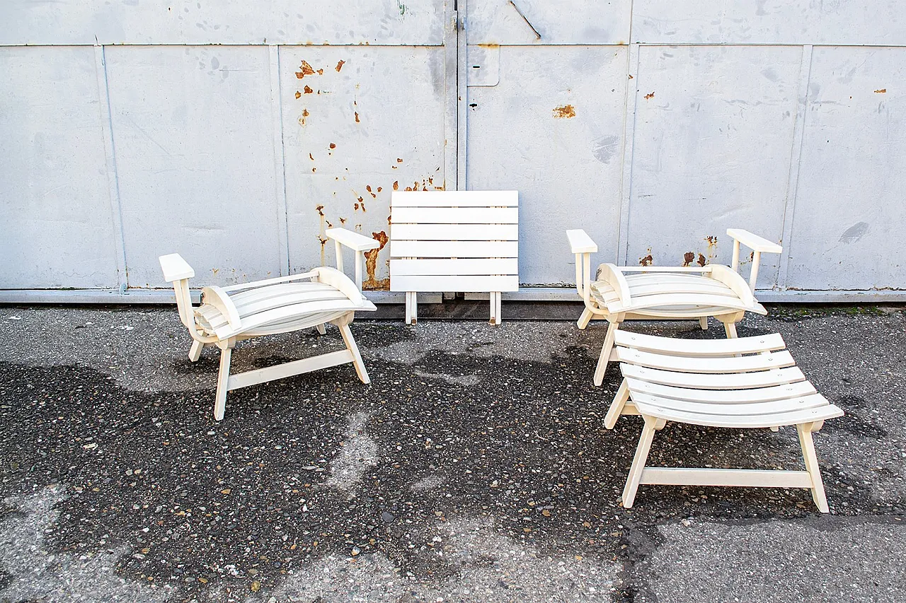 4 Sedie da giardino pieghevoli di Carlo Hauner per BFC, anni '60 5