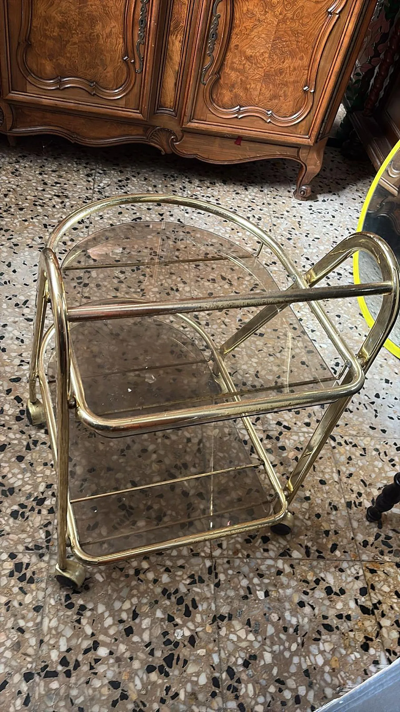 Carrello Bar stile Hollywood Regency,  anni '70 2