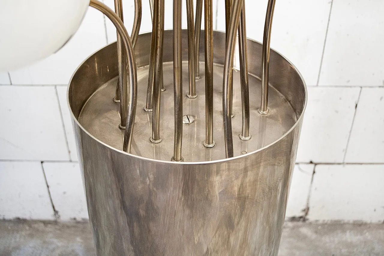 Lampada in vetro e metallo di Pia Guidetti Crippa per Luci, anni '70 4