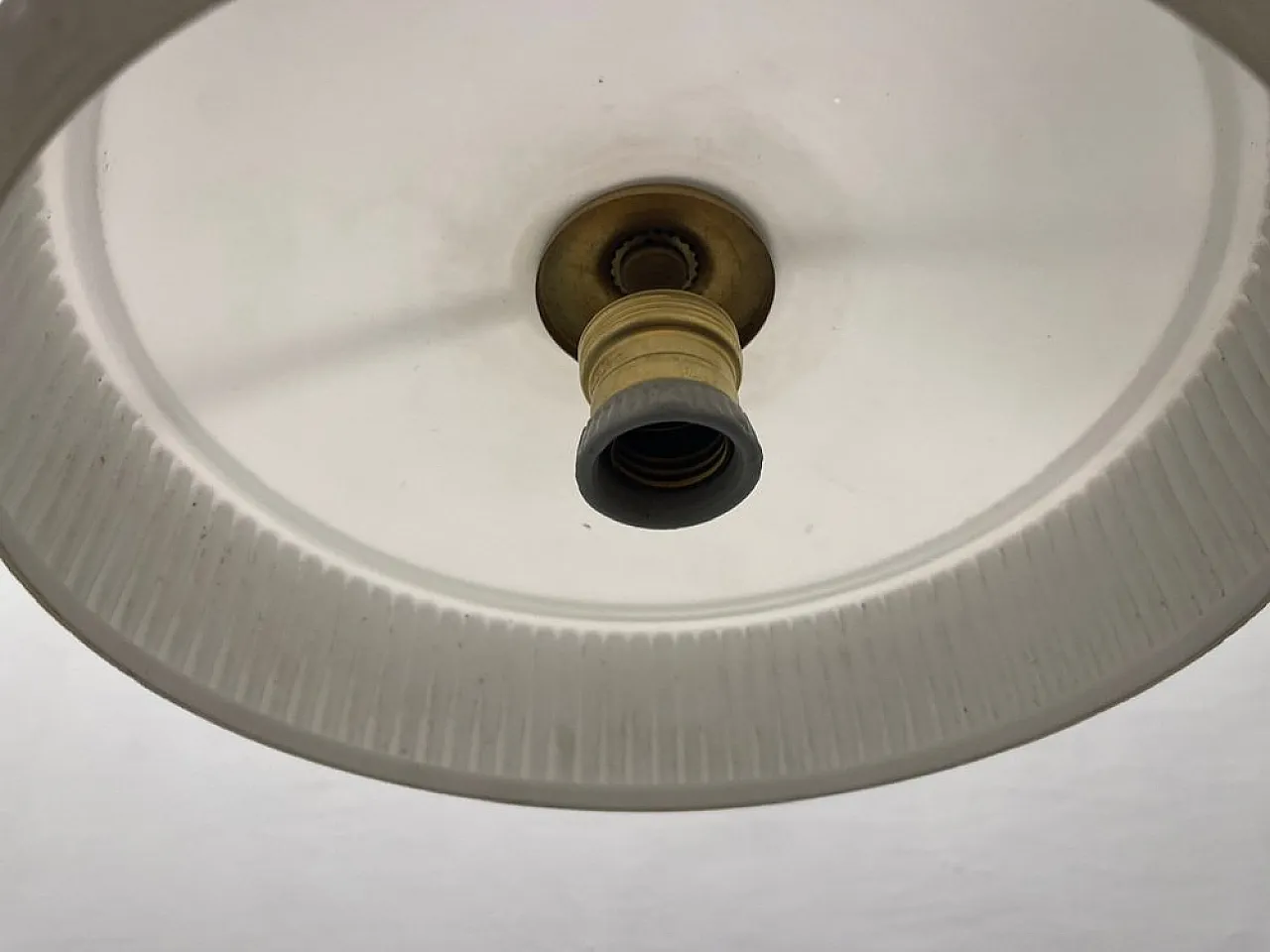 Opaline glass pendant lamp, 1950s 8