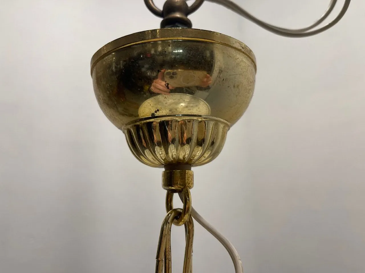 Lampadario tubolare in vetro di Murano, anni '80 12