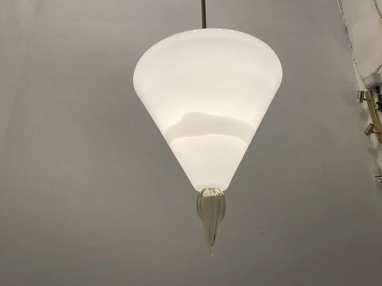 Murano glass pendant lamp, 1980s 4