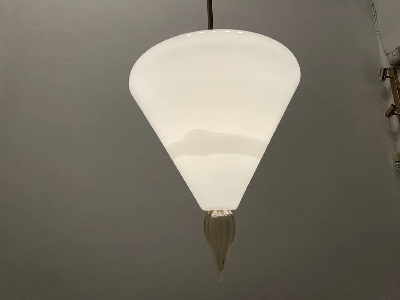 Murano glass pendant lamp, 1980s 9