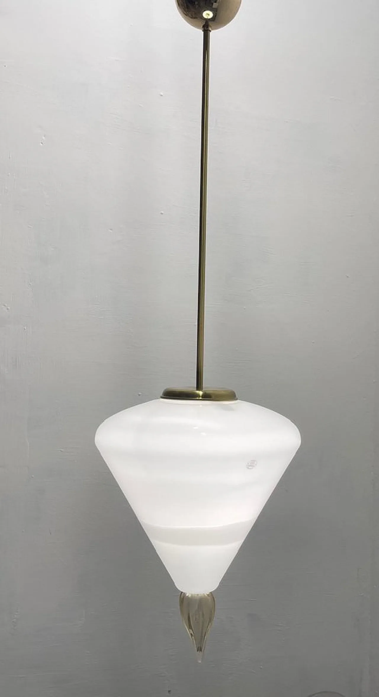 Murano glass pendant lamp, 1980s 13