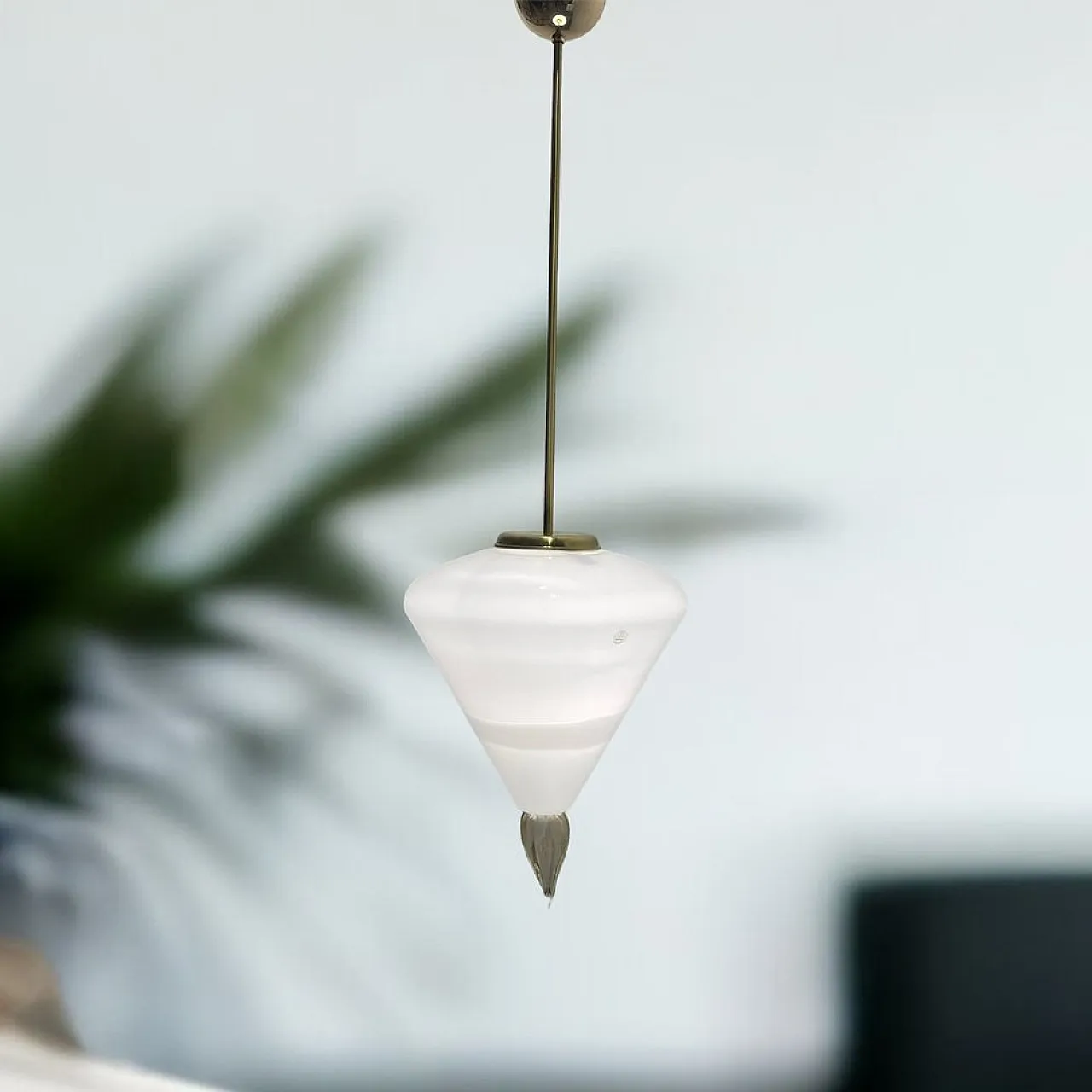 Murano glass pendant lamp, 1980s 14