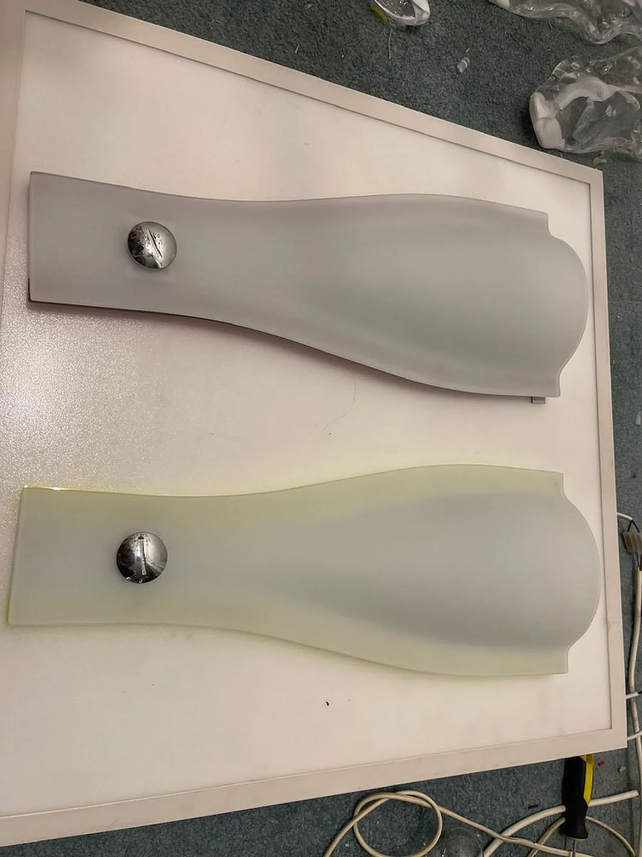 Pair of Italian glass sconces from Arteficia, 1990s, 2