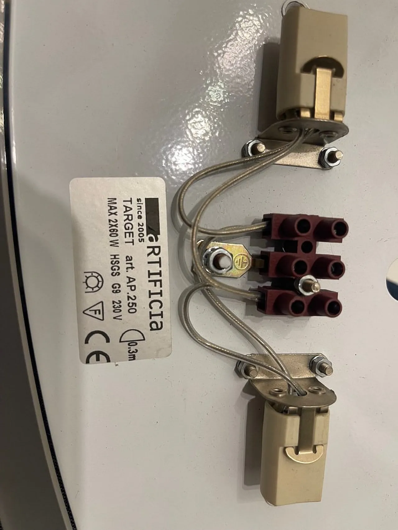 Pair of Italian glass sconces from Arteficia, 1990s, 3