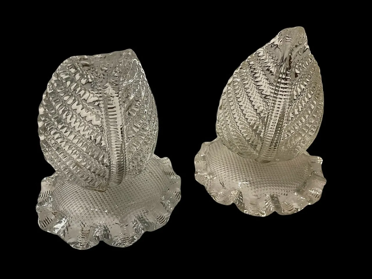 Pair of Murano glass table lamps by Ercole Barovier, 1940s 2