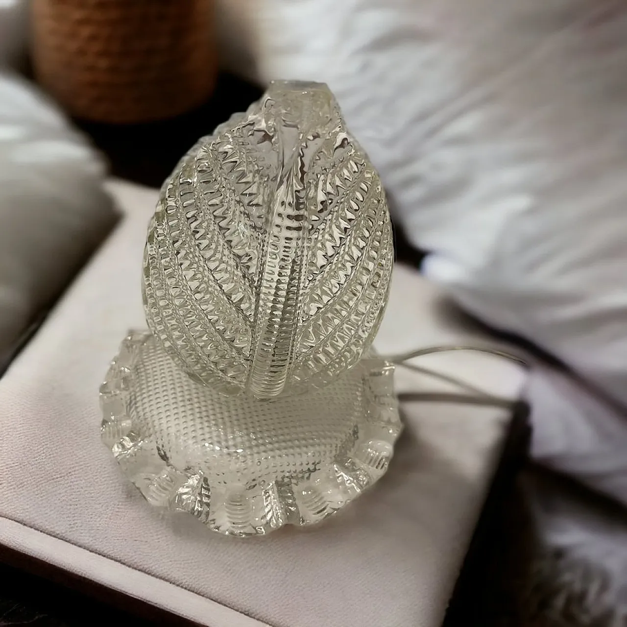 Pair of Murano glass table lamps by Ercole Barovier, 1940s 4