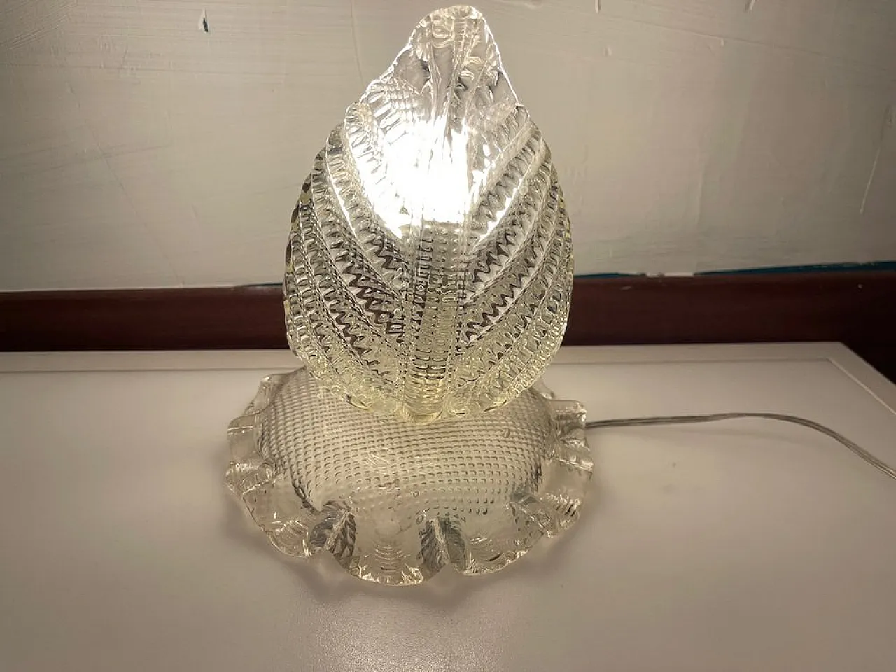 Pair of Murano glass table lamps by Ercole Barovier, 1940s 6