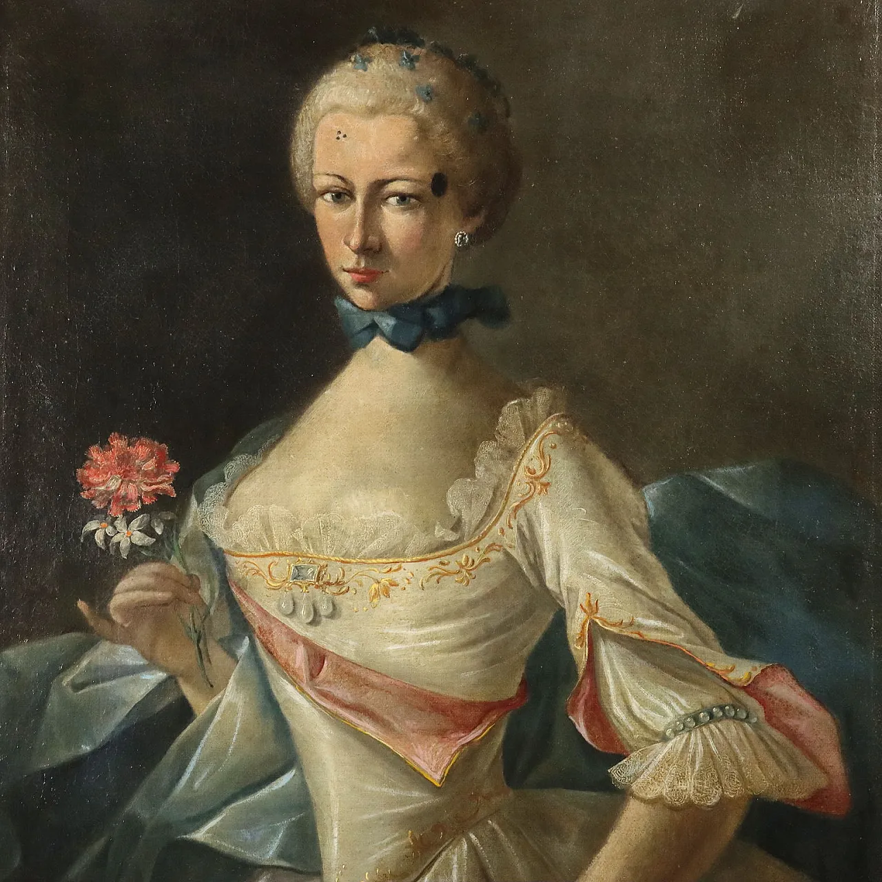 Portrait of a Lady, oil on canvas, Italian School, 18th century 3