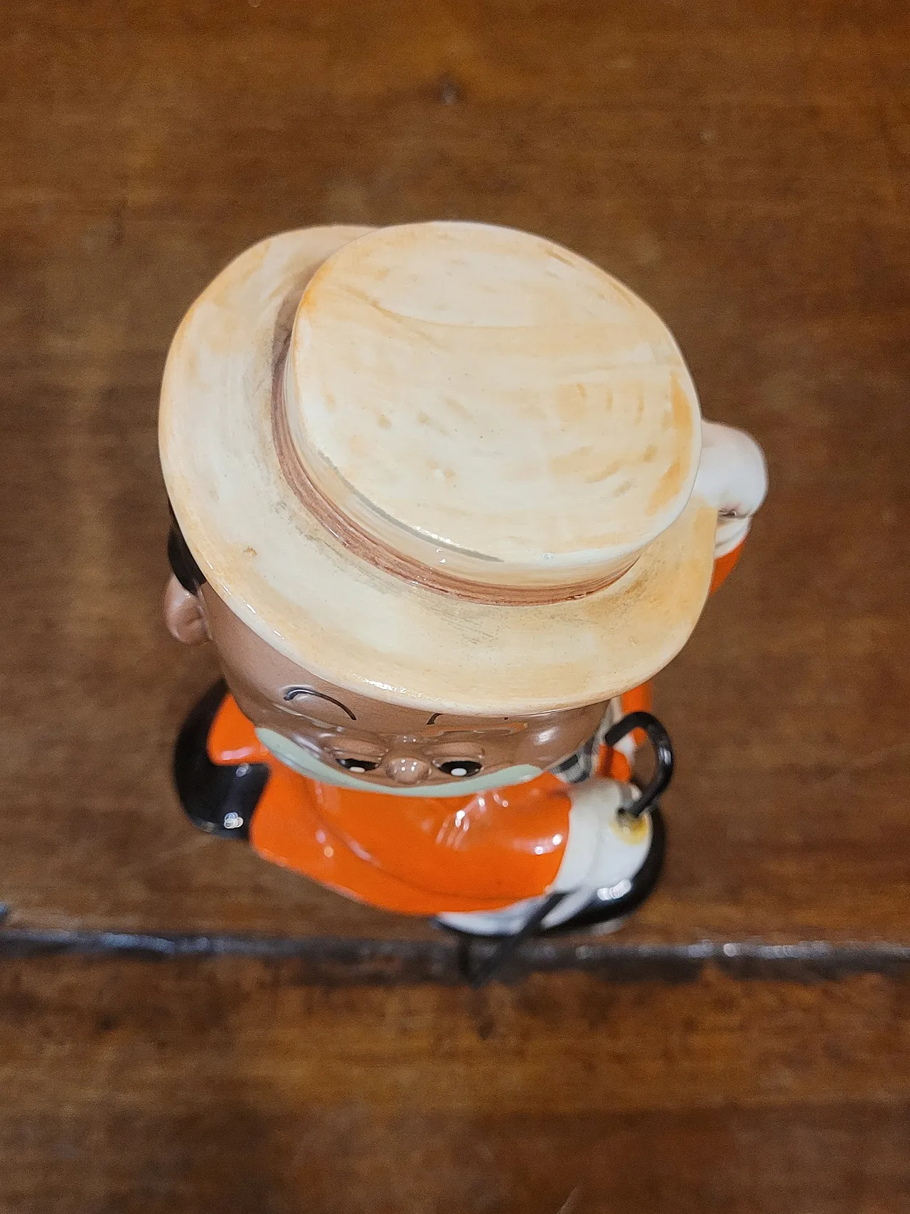 Piggy bank in the shape of a dancer in Kotobuki polychrome ceramic 6