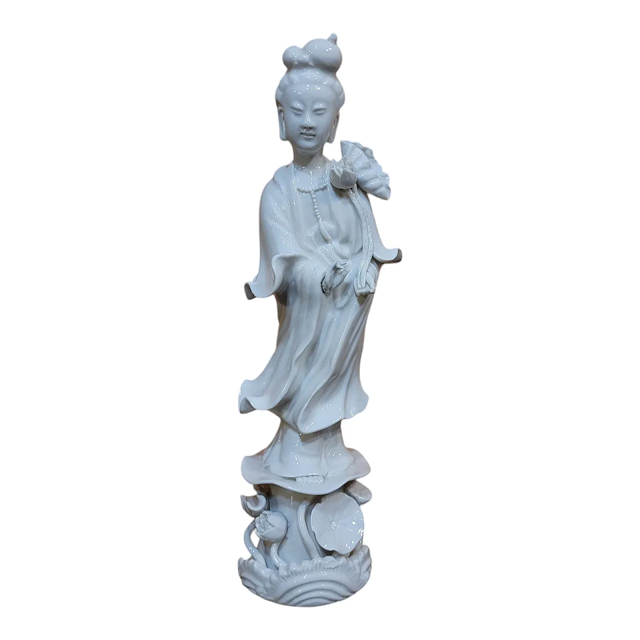 Guanyin - Statuina in porcellana bianca, Cina, del XX secolo 1