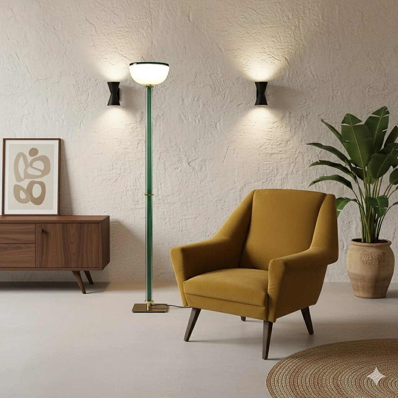 Lampada da terra Tolboi di Venini, anni '90 2