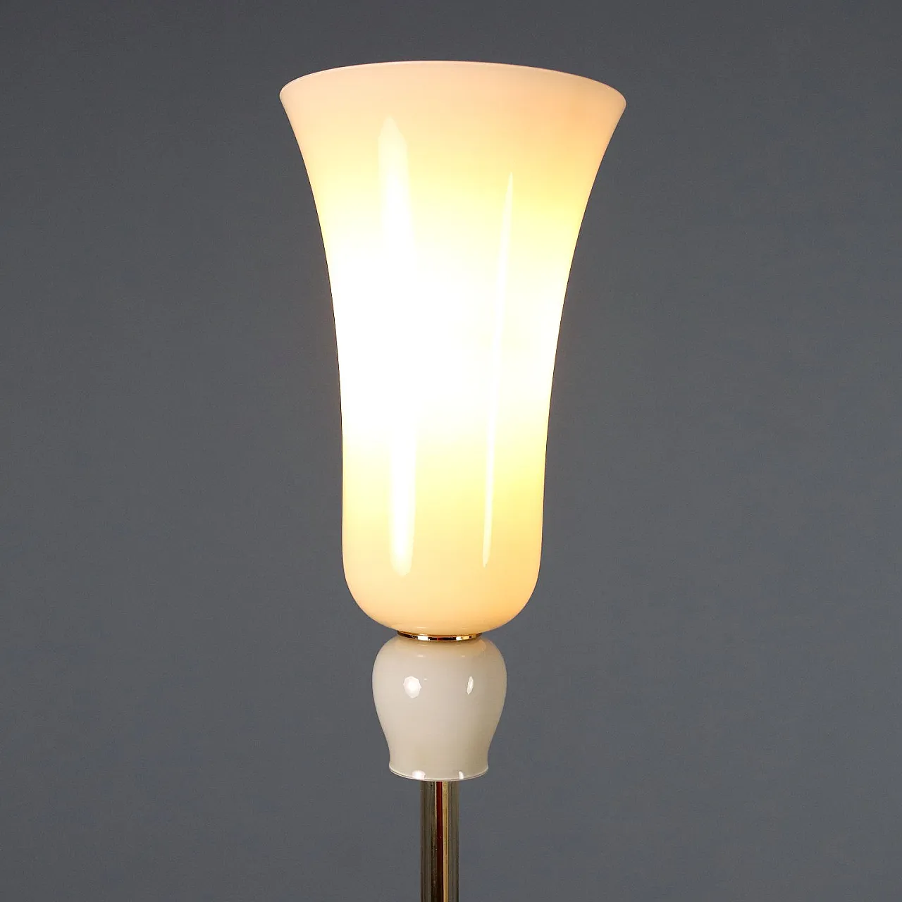 Lampada in metallo e vetro di Venini, anni '90 4