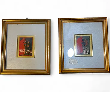 Pictures containing artistic miniatures on gold leaf, 80s