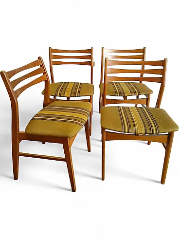 4 Danish chairs by Saxo, 60s