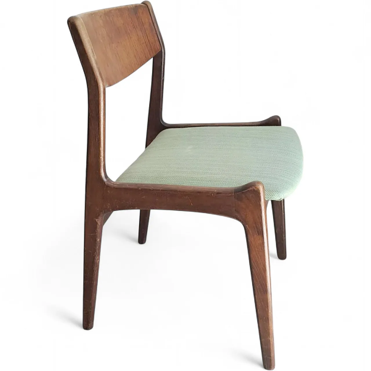 Chair by P.E.Jørgensen with continuous backrest, 60s 6