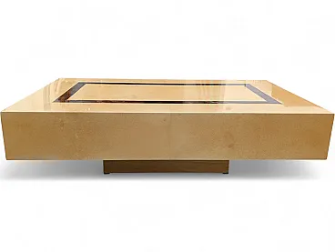 Coffee table in lacquered wood, Italy, mid-20th century