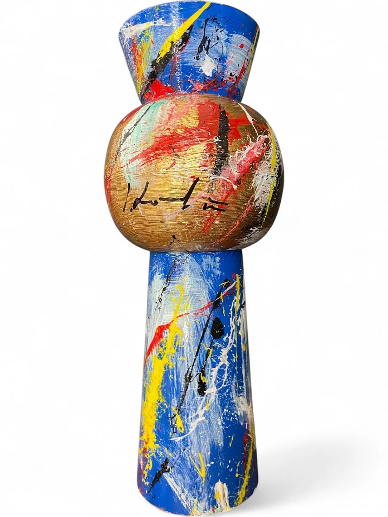 Metal vase by Silvio Formichetti, 2000s 10