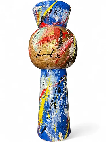 Metal vase by Silvio Formichetti, 2000s