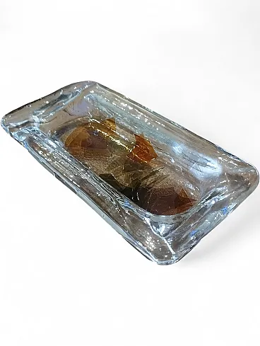 Glass tray by La Murrina, 1980s