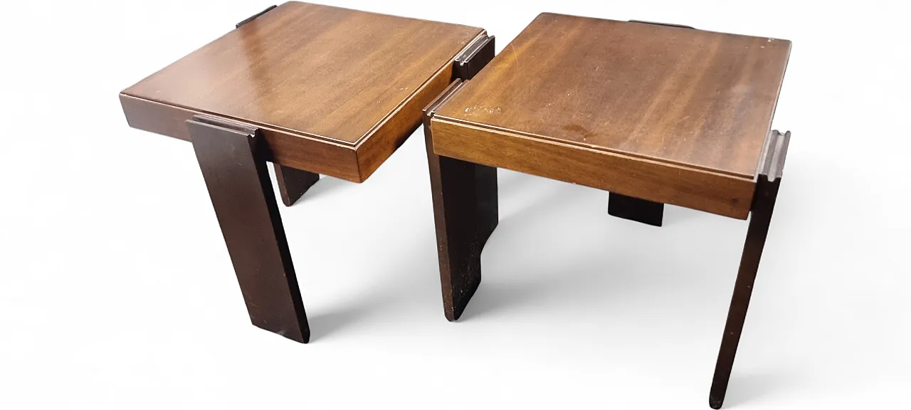 Coppia Tavolini da Caffè F.Frattini per Cassina, anni '90 9