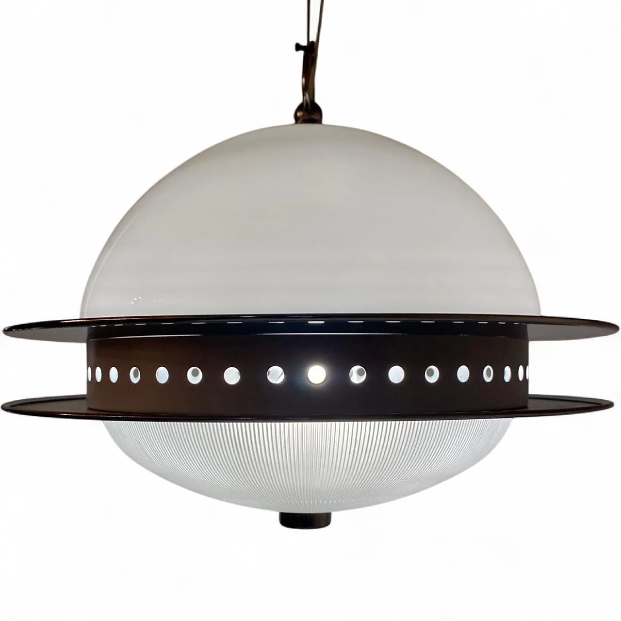 Space Age chandelier in Crystal and Glass, attributed to Tobia Scarpa 21